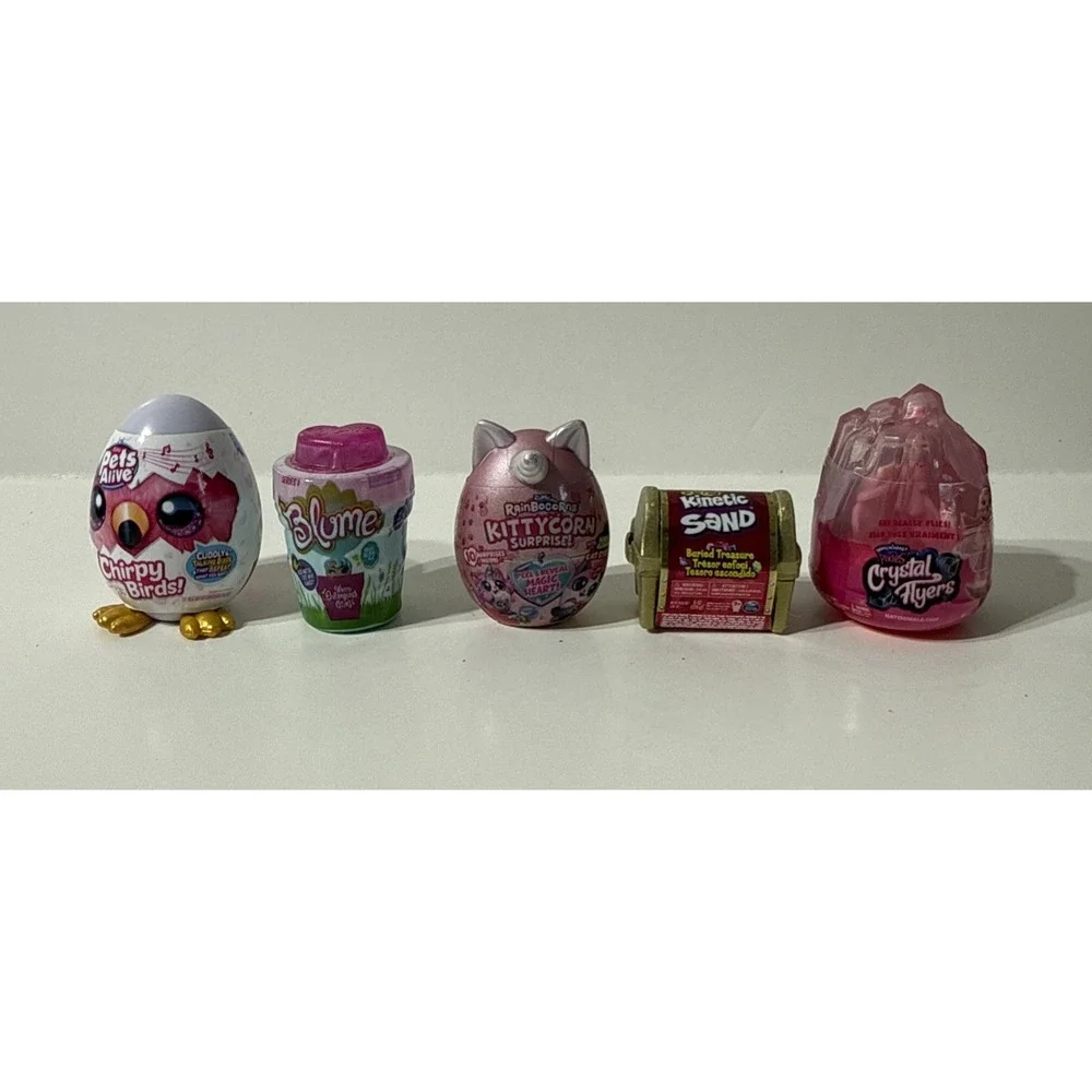 5 Mini Brands LOT Pets Alive Blume Kitty Corn Kinetic Sand Pixies Crystal Flyers